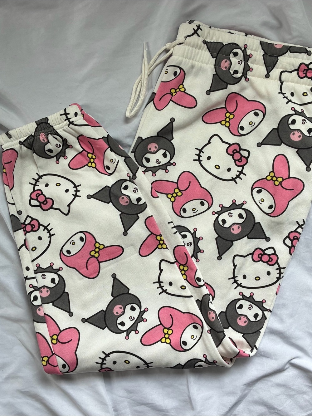 Sanrio Fleece Hello Kitty My Melody Kuromi Sweat Pants XXL